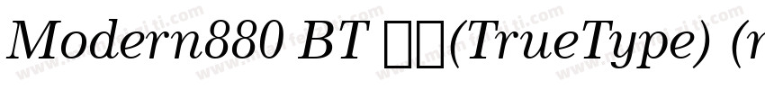 Modern880 BT 粗体(TrueType) (mfgpctt 字体转换
